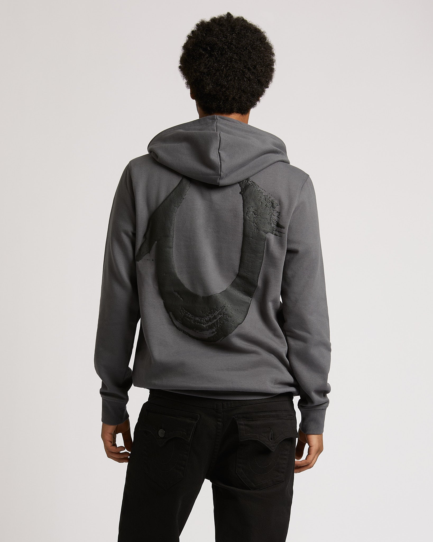 PAINTED HS PULLOVER HOODIE - IRON GATE