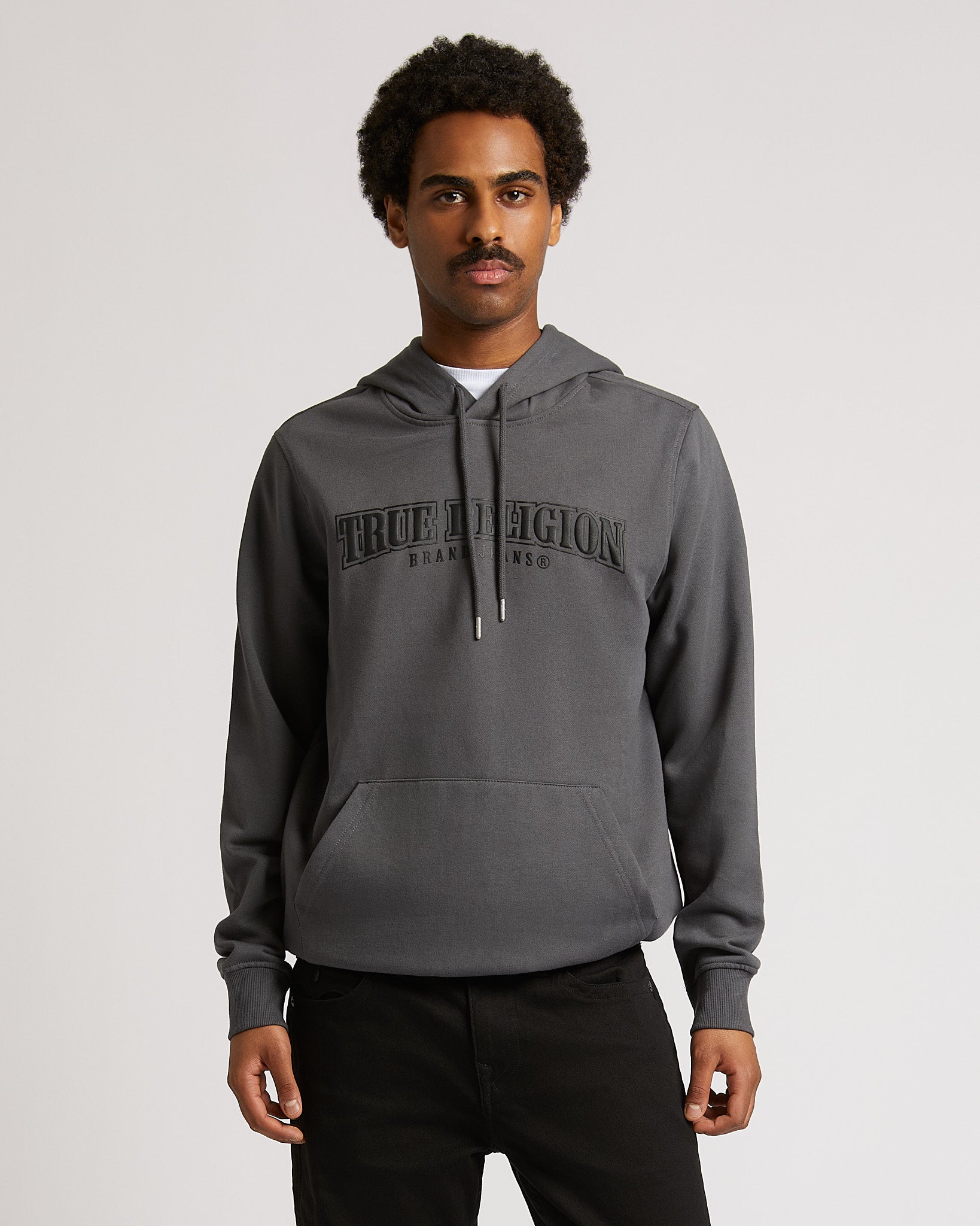 PAINTED HS PULLOVER HOODIE - IRON GATE