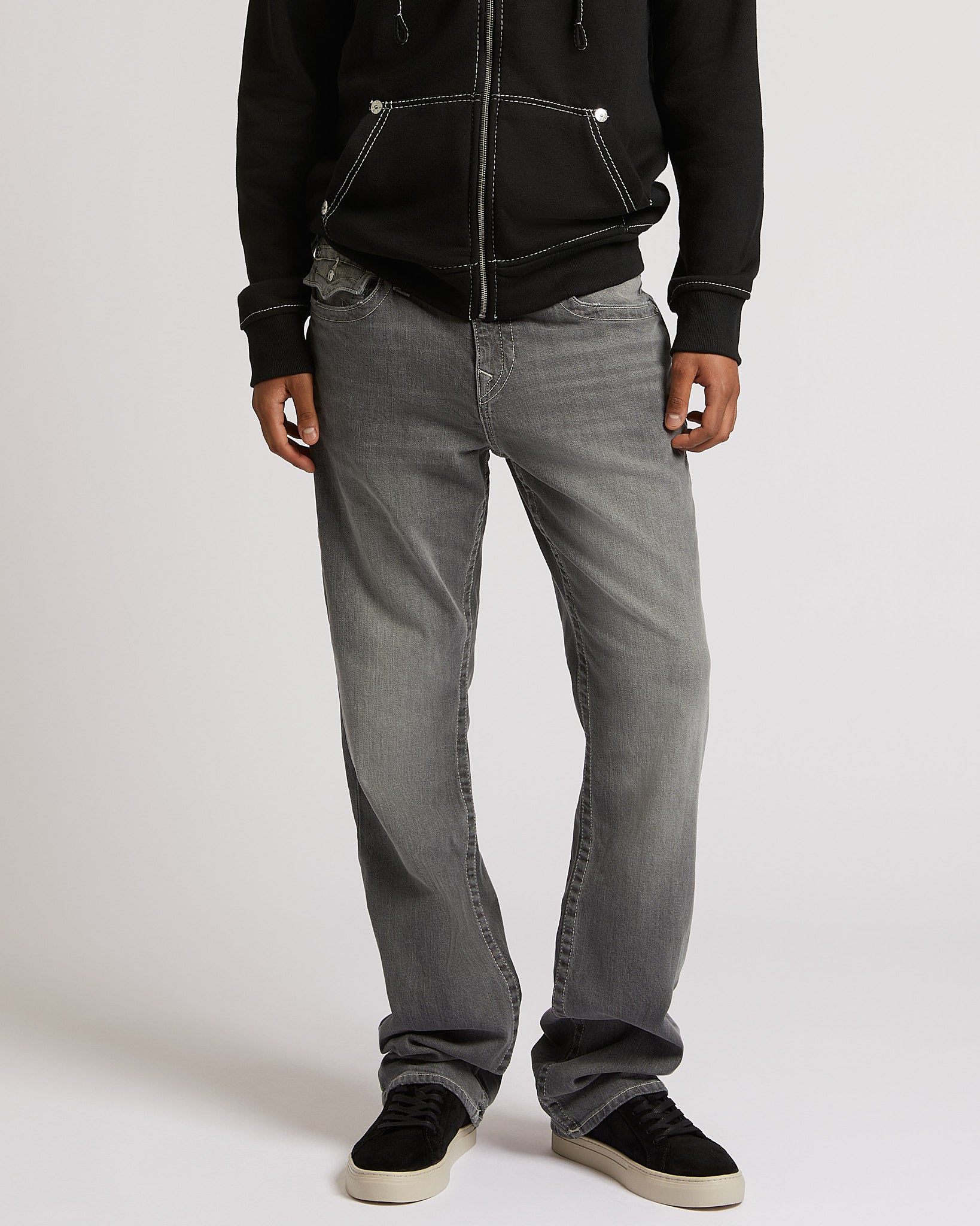 RICKY SN FLAP 32" - CHALK GREY WASH