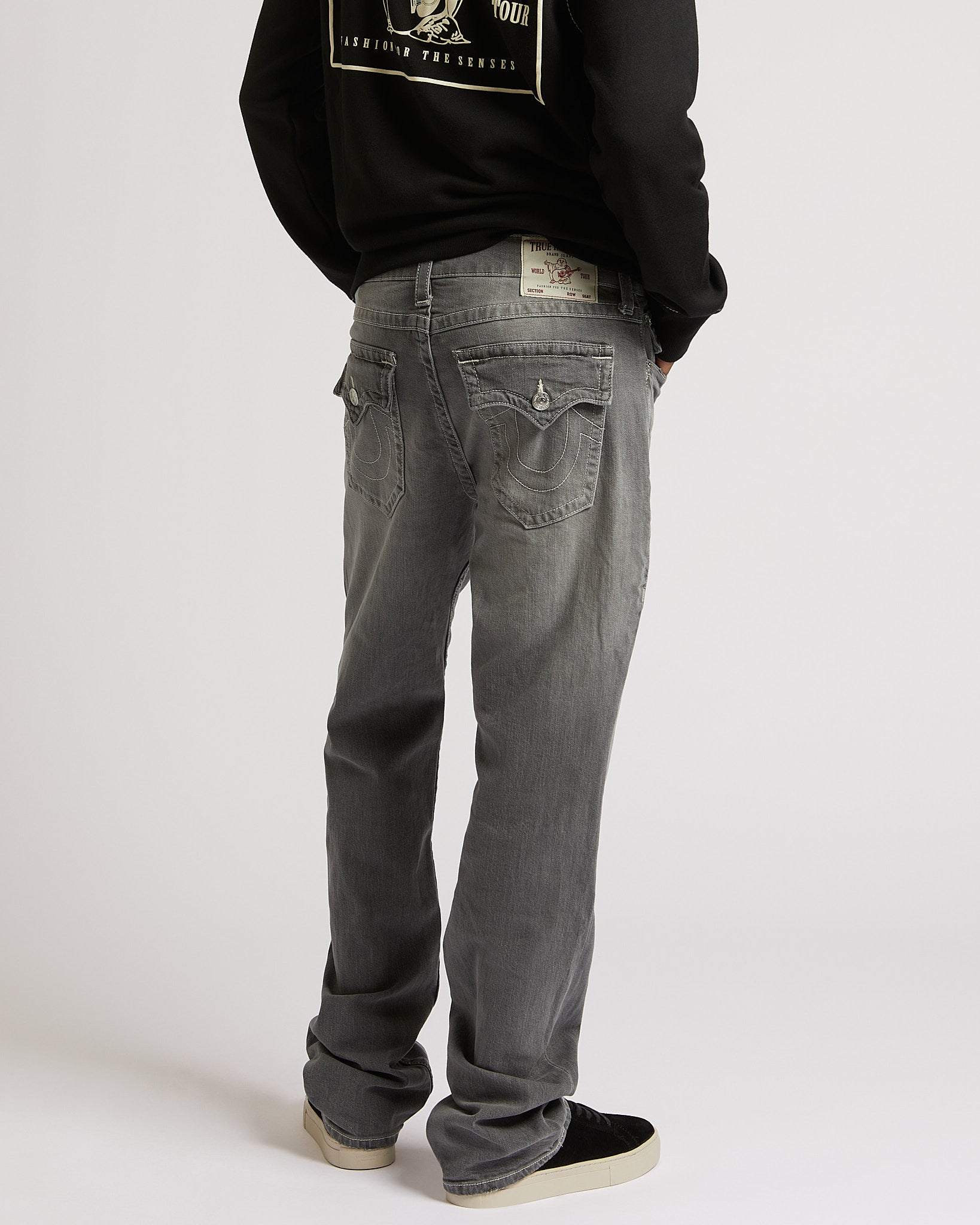 RICKY SN FLAP 32" - CHALK GREY WASH