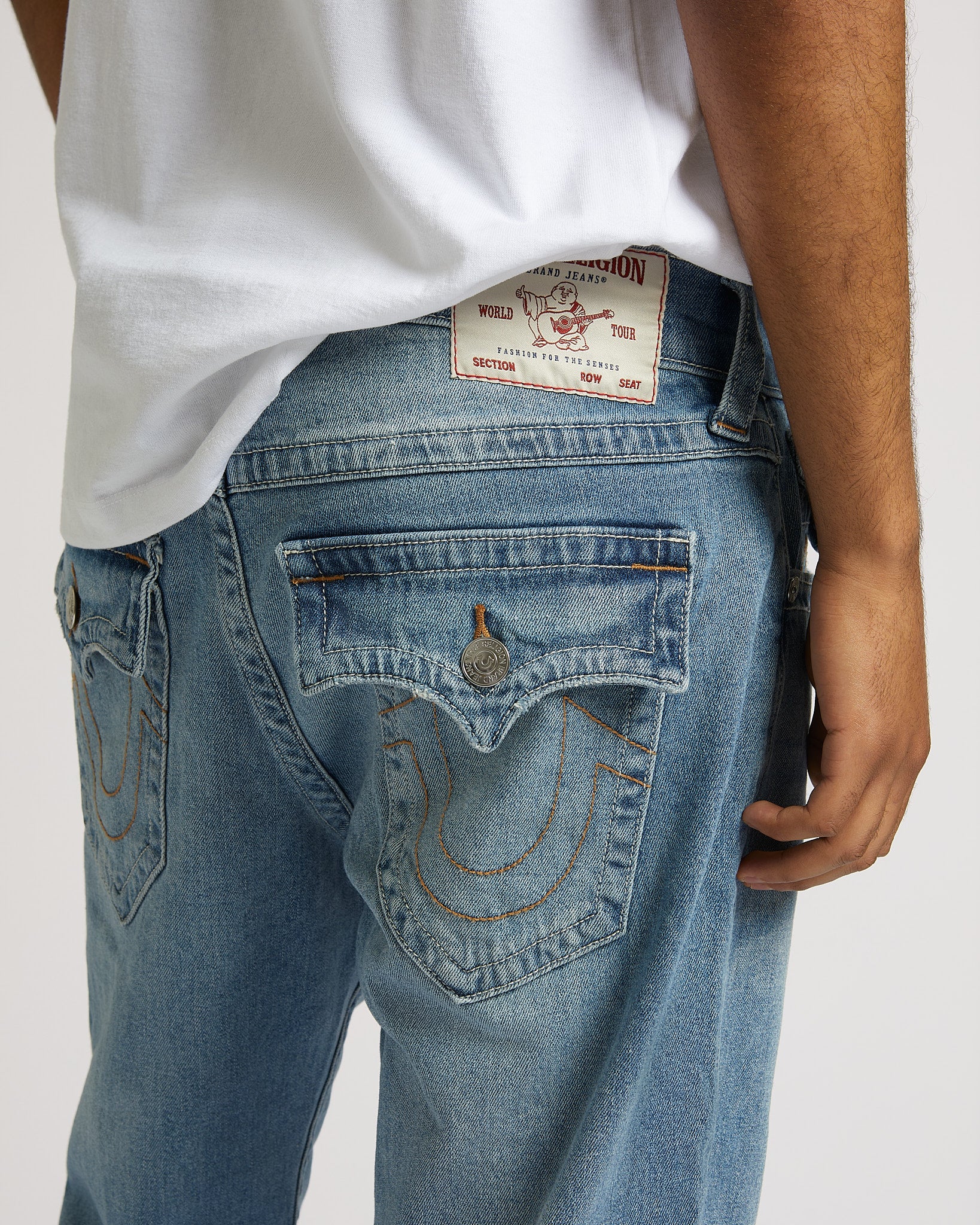 RICKY SN FLAP 34" - BRILLIANT MEDIUM WASH