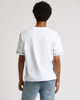 SS FLATLOCK TEE - OPTIC WHITE