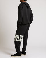 KNIT PANEL TR JOGGER - JET BLACK