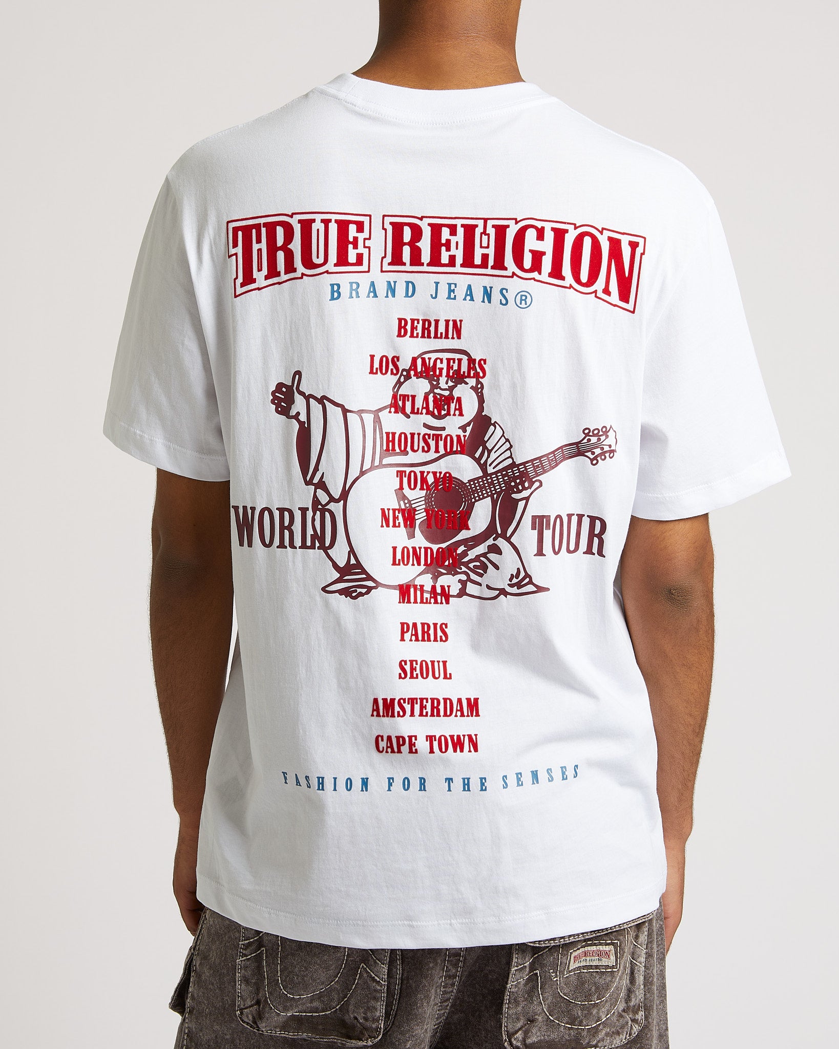 SS FLOCK BUDDHA TEE - OPTIC WHITE