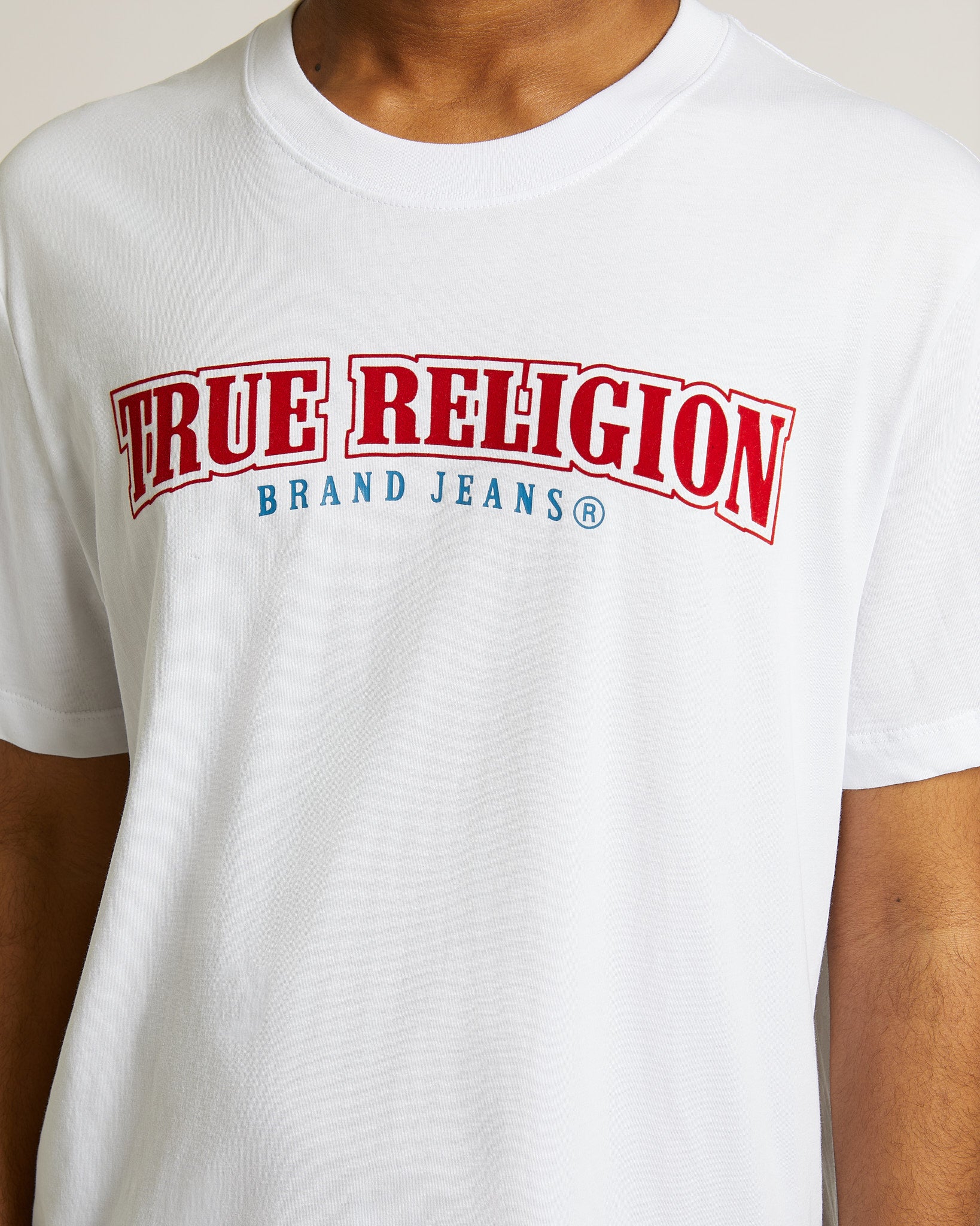 SS FLOCK BUDDHA TEE - OPTIC WHITE