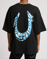 PAINTED HS OVERSIZED TEE - JET BLACK