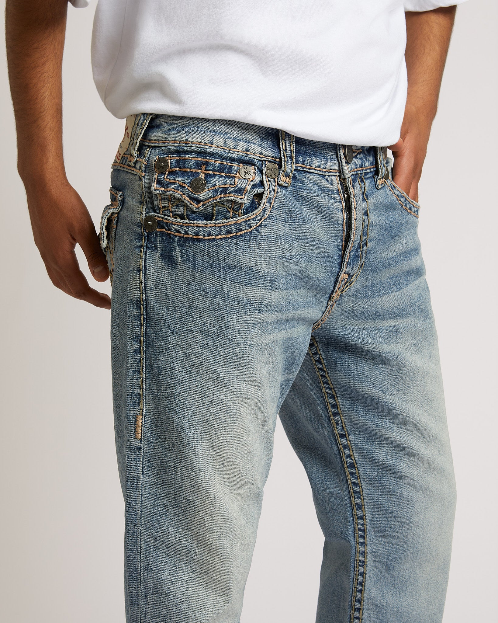 RICKY SUPER T FLAP 34" - ALLEY LOOP LIGHT WASH