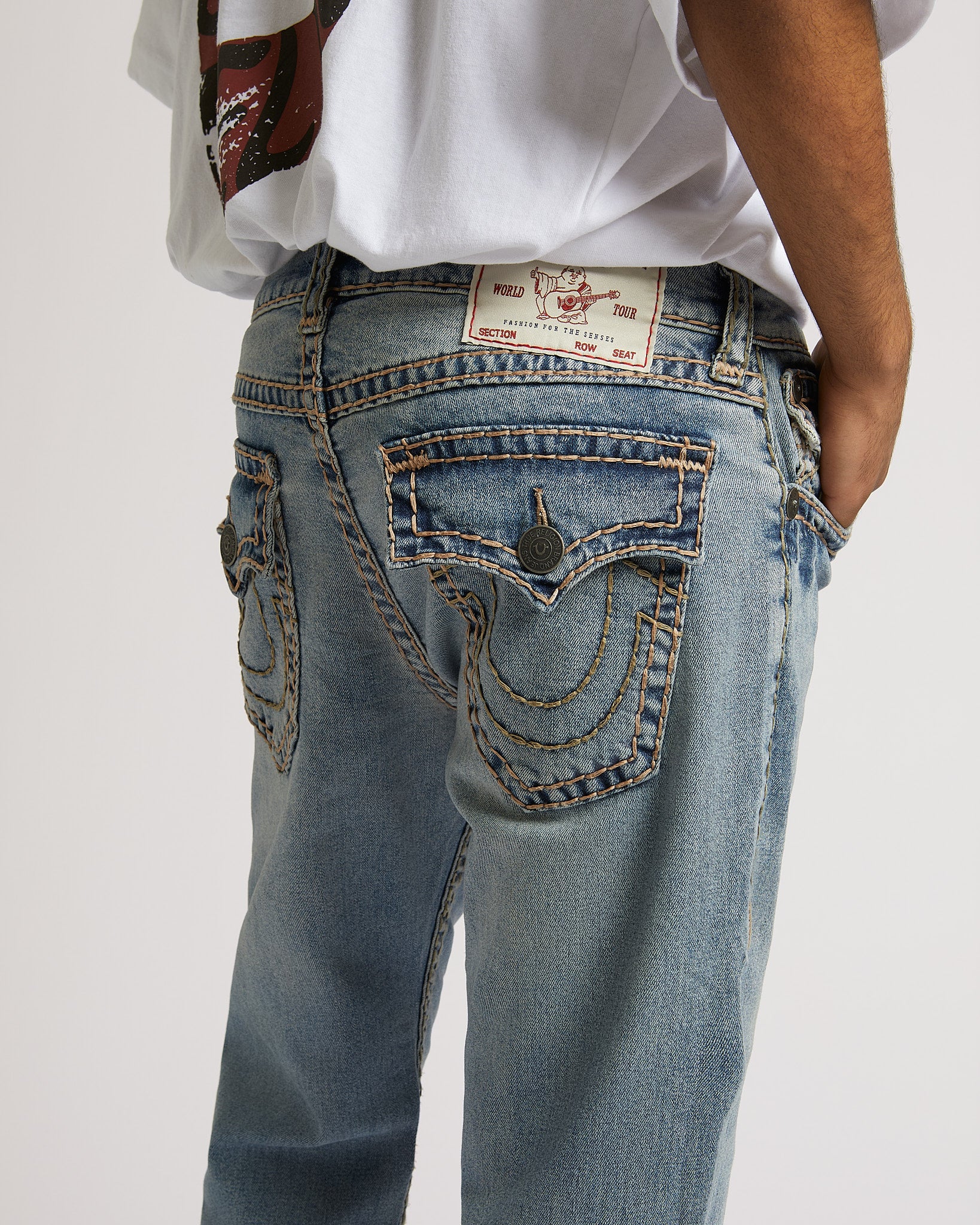 RICKY SUPER T FLAP 34" - ALLEY LOOP LIGHT WASH