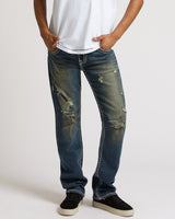 RICKY SUPER T FLAP 34" - DARK WASH WITH RISP