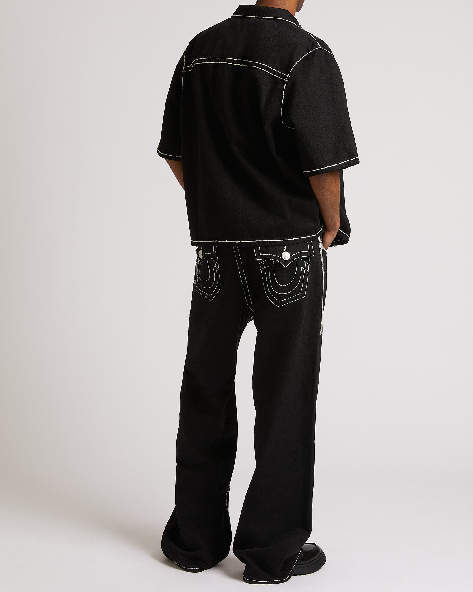 SUPER FLATLOCK VINNY FLAP 34" - BLACK RINSE