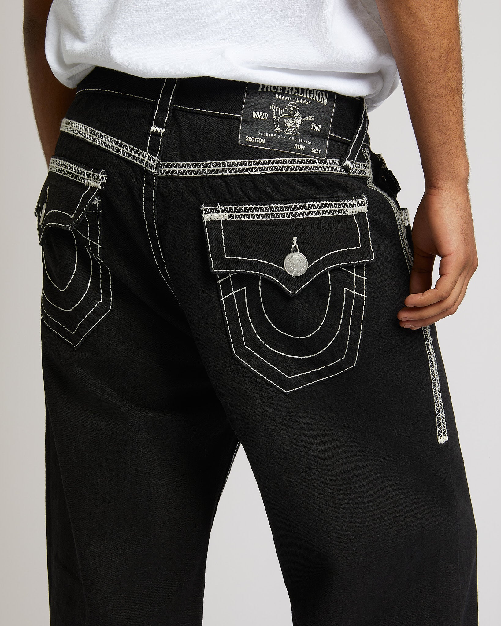 SUPER FLATLOCK VINNY FLAP 34" - BLACK RINSE