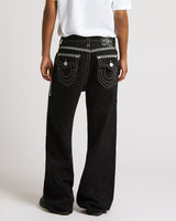 SUPER FLATLOCK VINNY FLAP 34" - BLACK RINSE