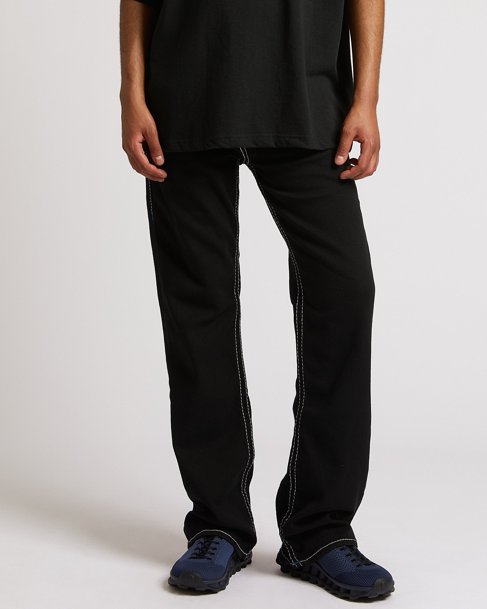 BILLY BIG T FLAP 34" - BLACK RINSE