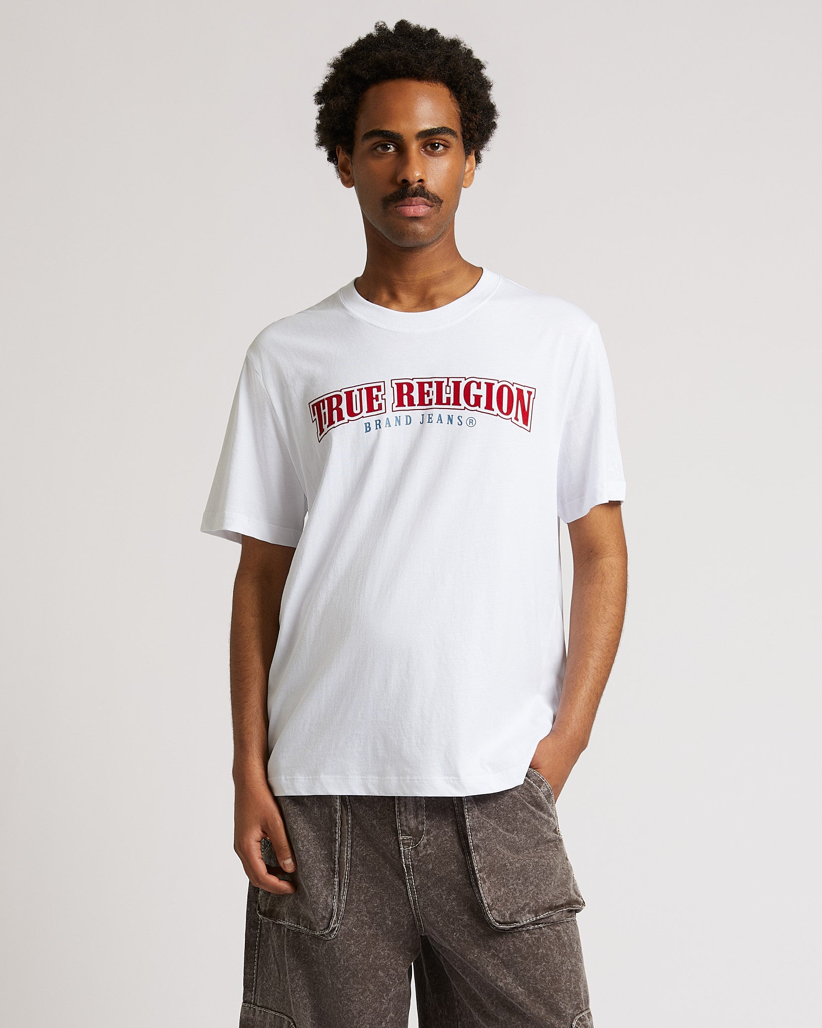 BIG T FASHION CARGO PANT - BROWN ACID WASH