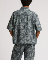 SUPER T JACQUARD SHIRT OVERSZE - MIDNIGHT DARK RIDER