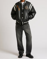 RICKY SN NF EMBROIDERED BANDANA 34" - GREY WASH