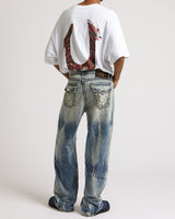 VINNY SUPER T FLAP 34" - ELECTRIC GROOVE MEDIUM WASH