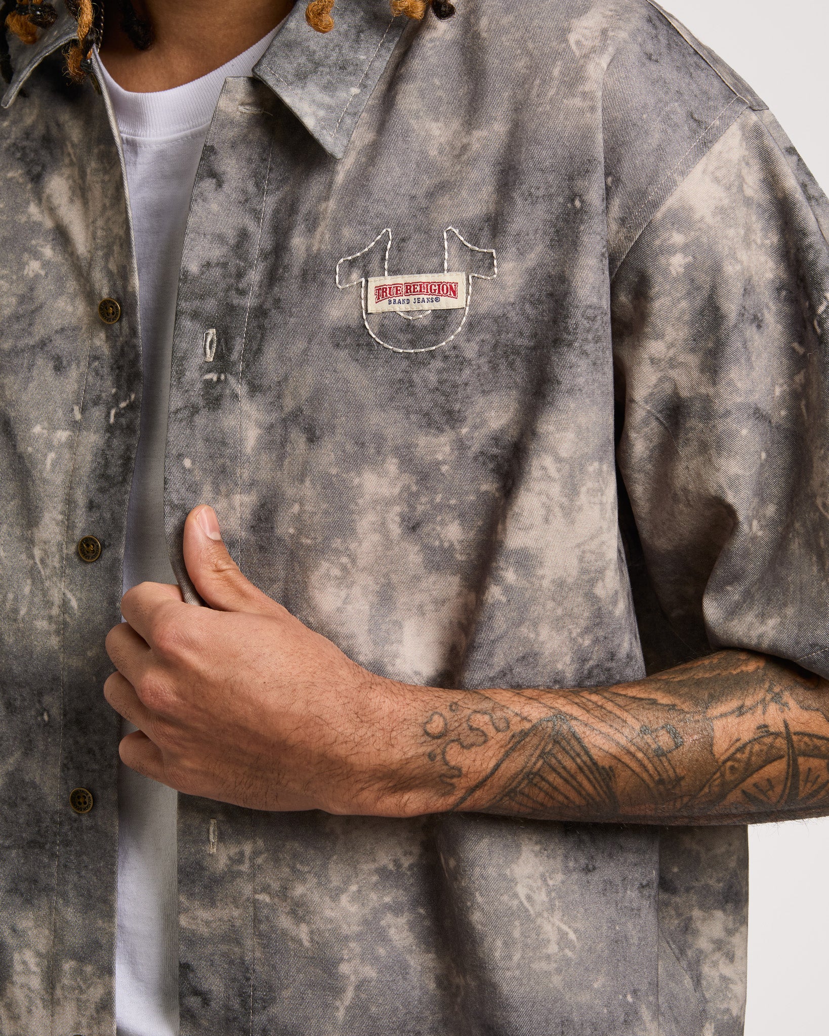 AOP BOXY SHIRT - CAMO