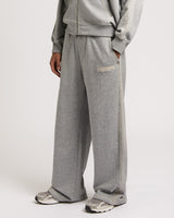 SUPER T BAGGY SWEATS -  HEATHER GREY