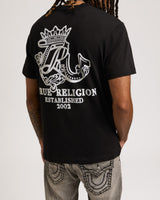 SS TR CREST TEE - JET BLACK