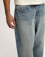 DANNY BARREL BIG T FLAP - SHATTERED MEDIUM INDIGO WASH