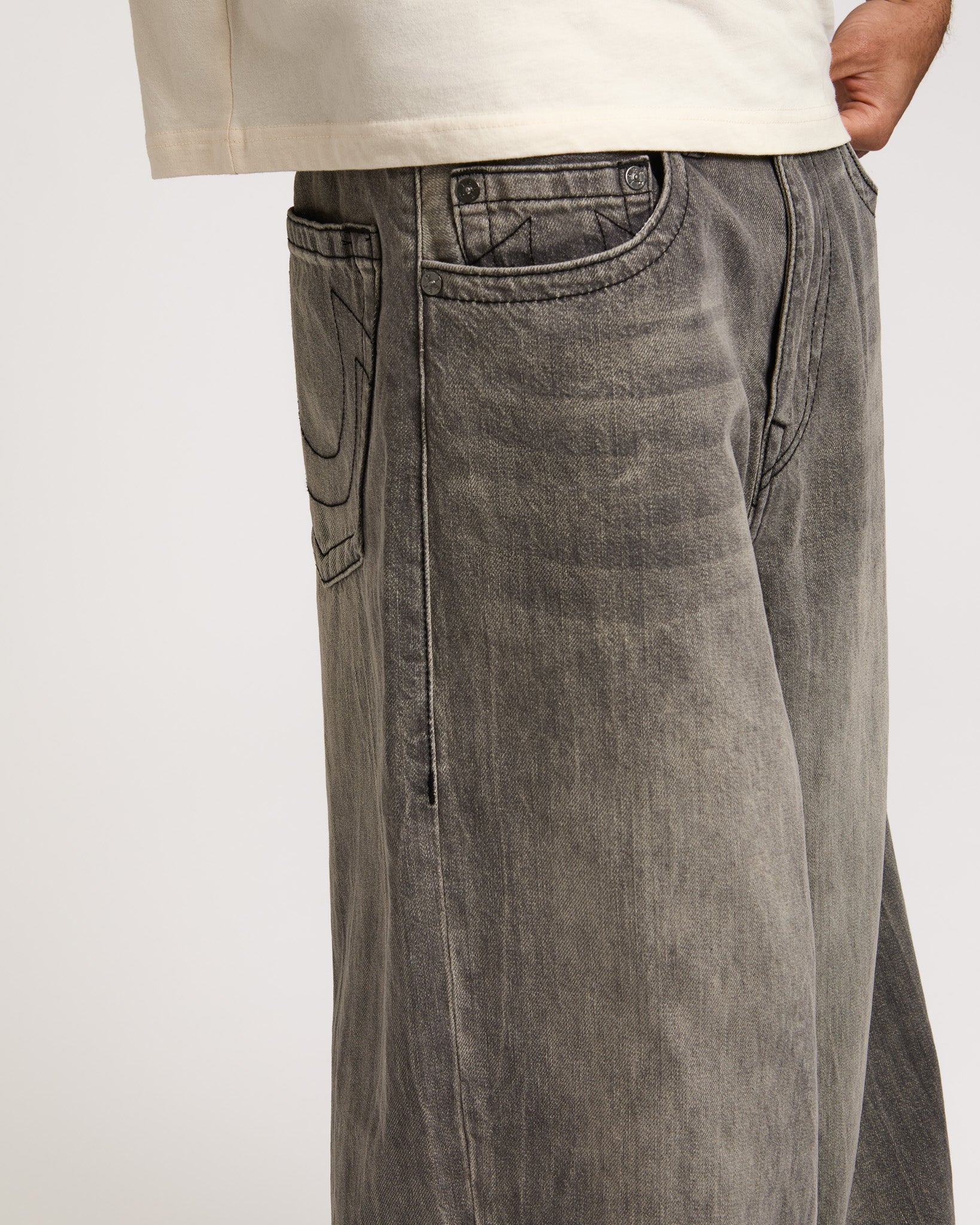 MIKEY SN NO FLAP 32IN - GRAVEL ROOT GREY WASH