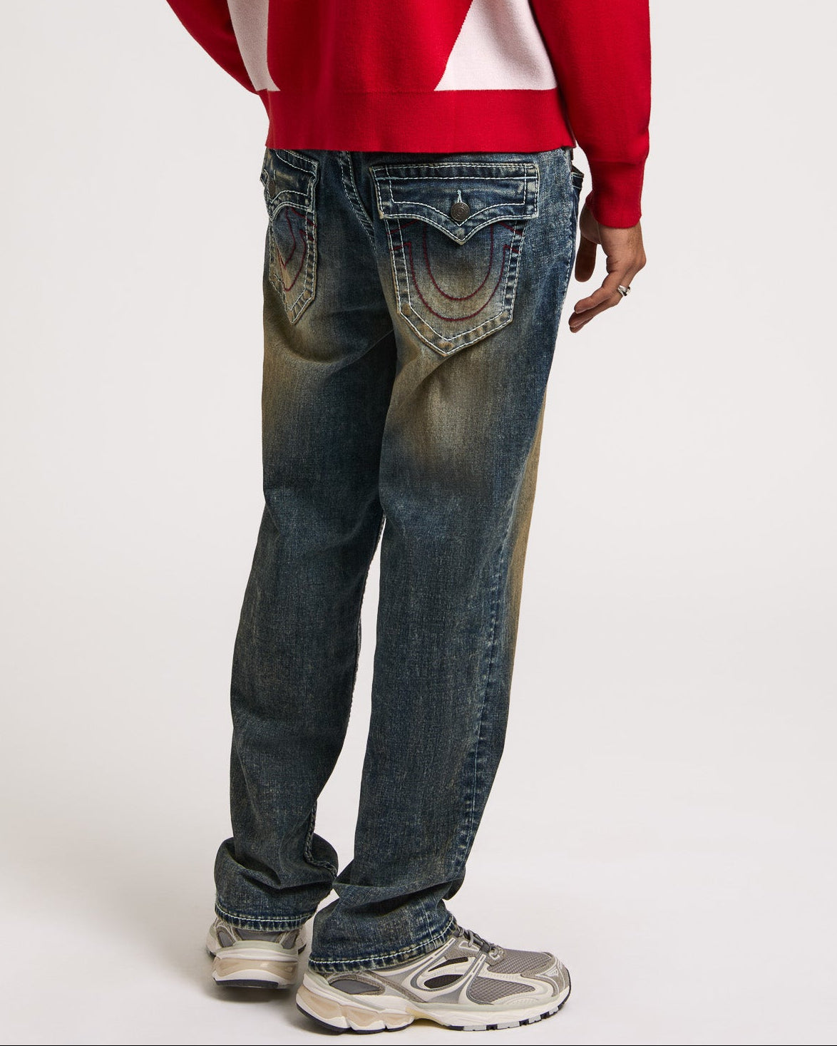 BOBBY BIG T FLAP 32IN - CHAINLINK DISTRESS DARK WASH