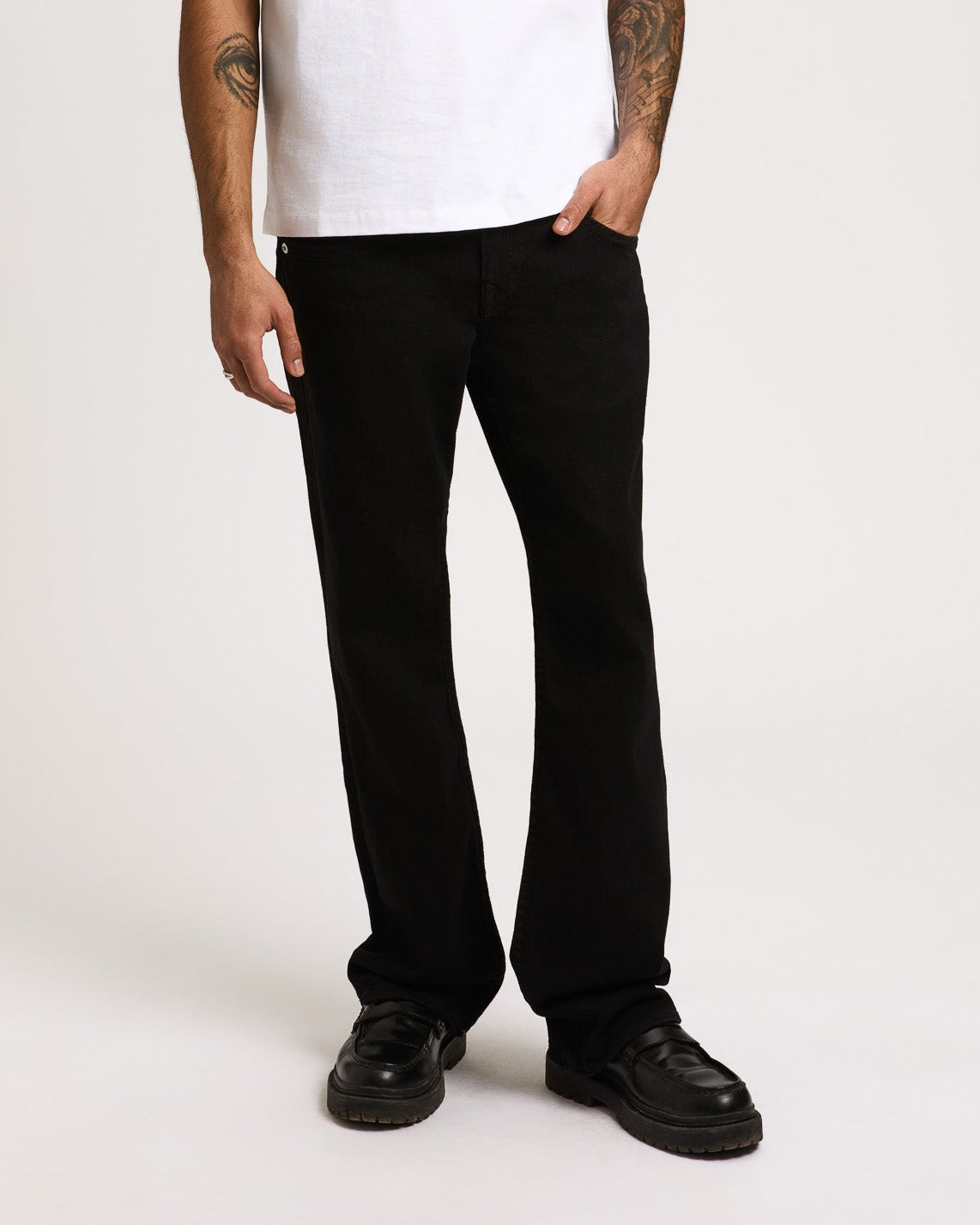 BILLY BIG T FLAP 34IN - 2SB BLACK RINSE