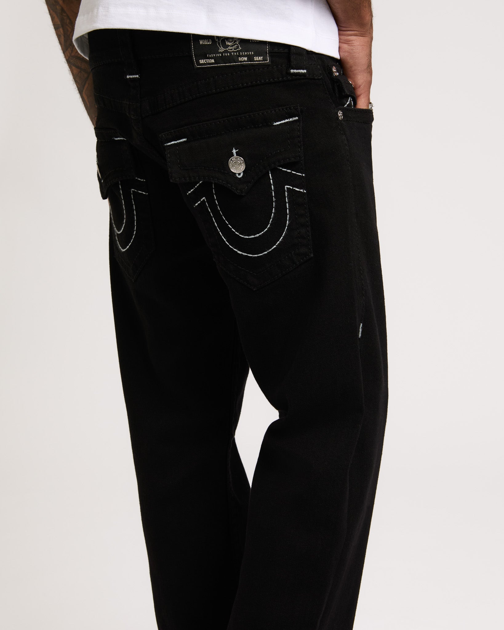 BILLY BIG T FLAP 34IN - 2SB BLACK RINSE