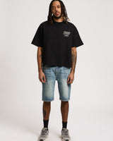BOBBY SUPER T NF SHORT - PARTY PULSE MEDIUM WASH