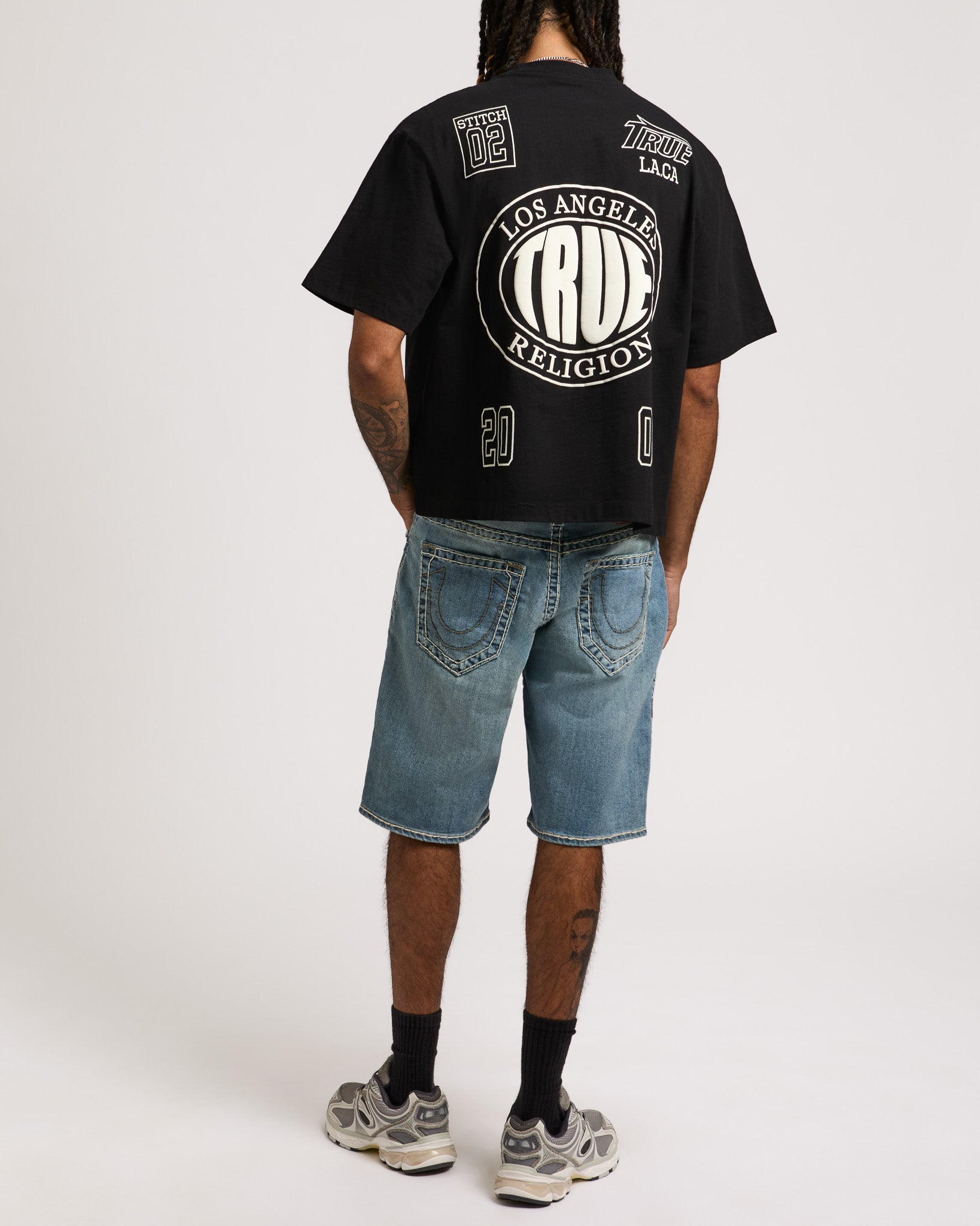 BOBBY SUPER T NF SHORT - PARTY PULSE MEDIUM WASH