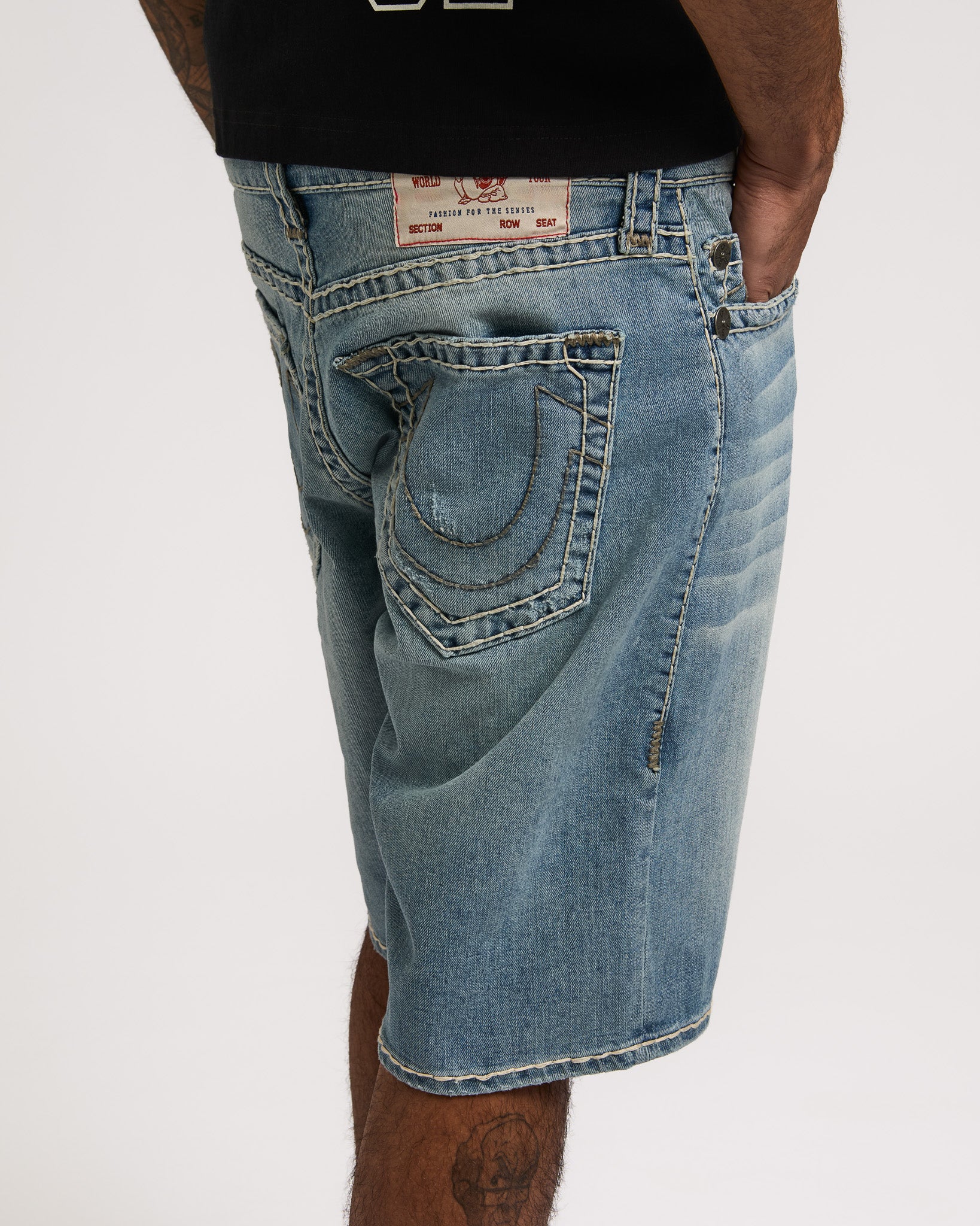 BOBBY SUPER T NF SHORT - PARTY PULSE MEDIUM WASH