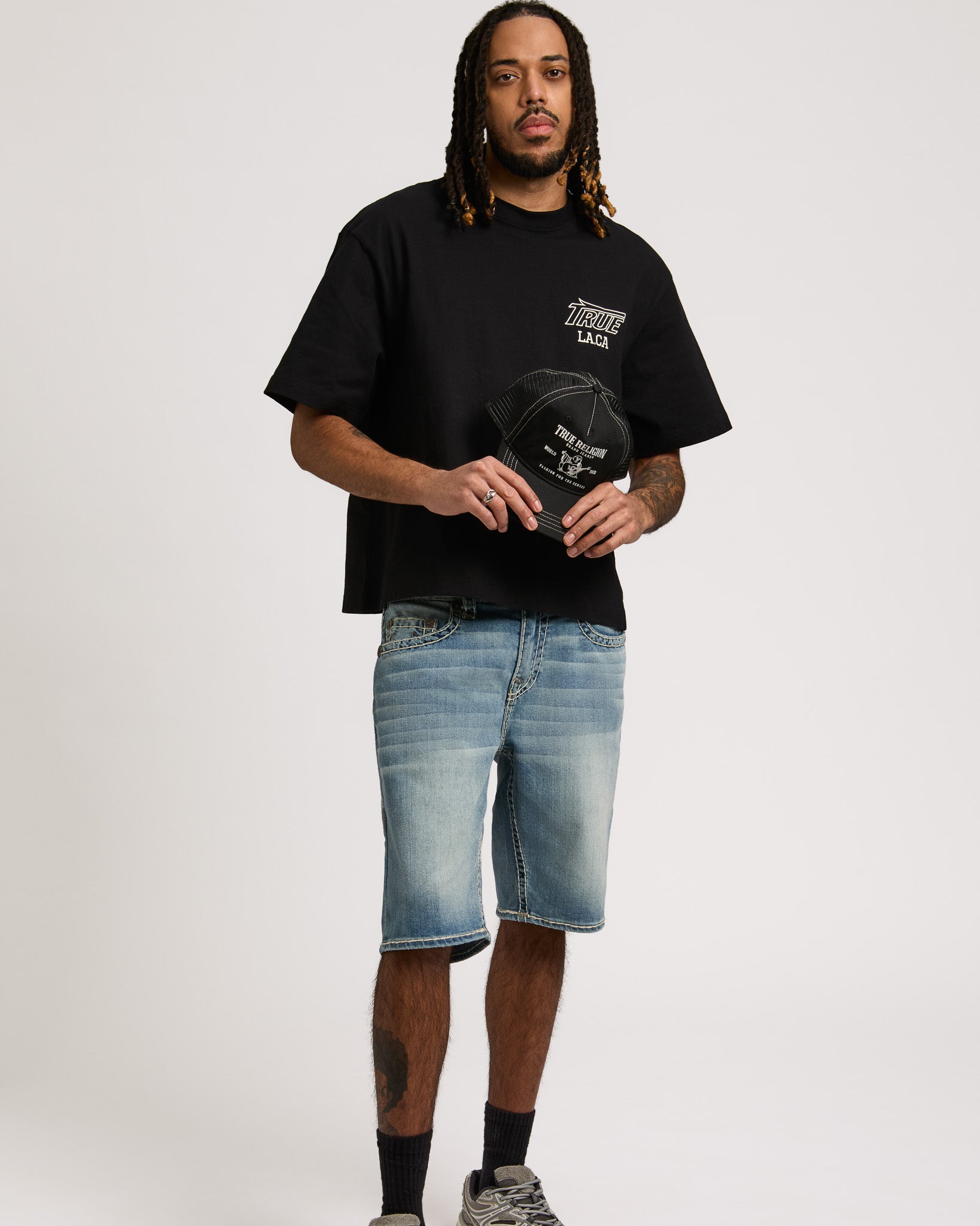 BOBBY SUPER T NF SHORT - PARTY PULSE MEDIUM WASH