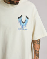 SS RETRO LOGO OVERSIZED TEE - WINTER WHITE