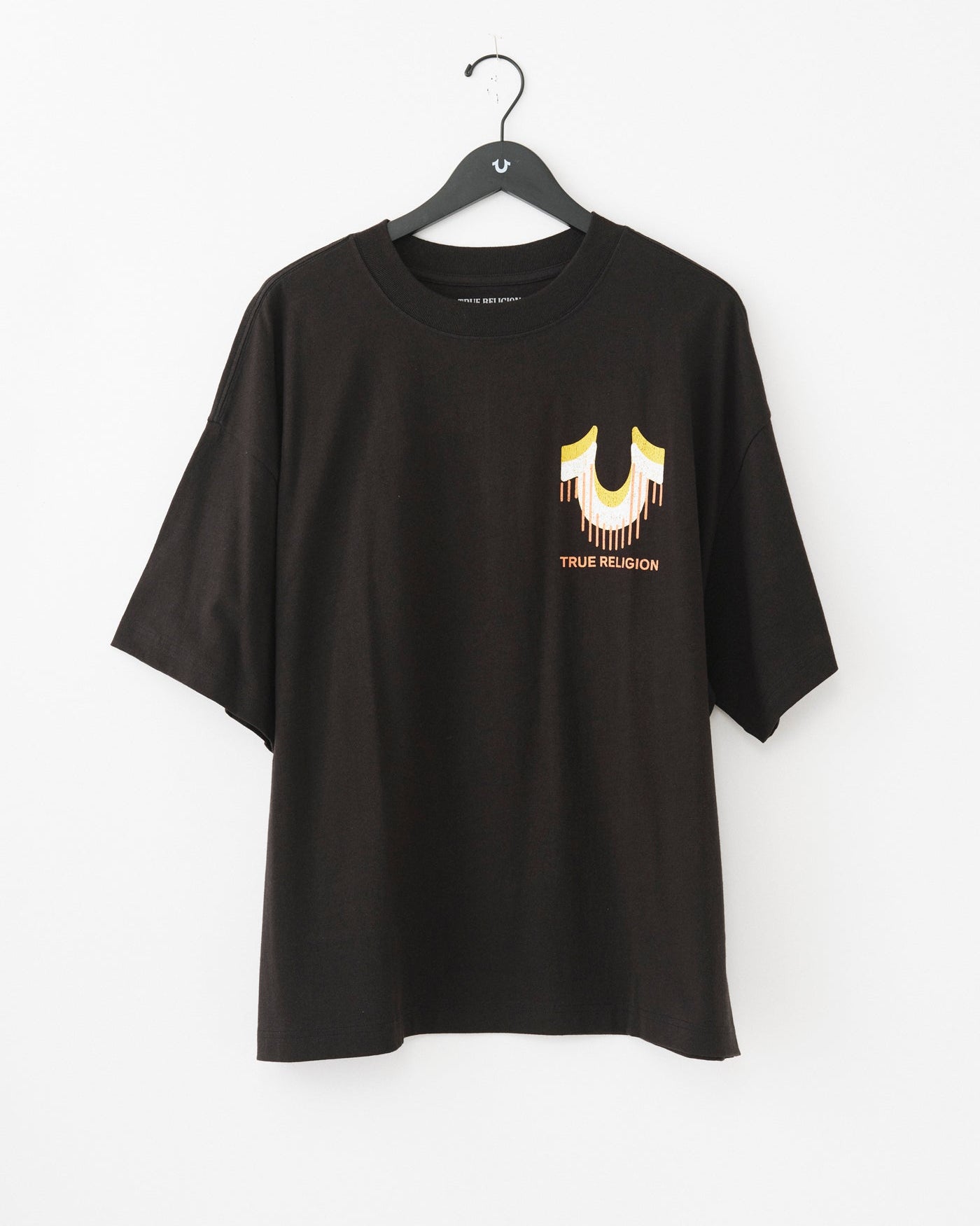 SS RETRO LOGO OVERSIZED TEE - JET BLACK