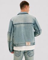 BIG T MOTO DENIM JKT - GSQL LIGHT DAWN WASH