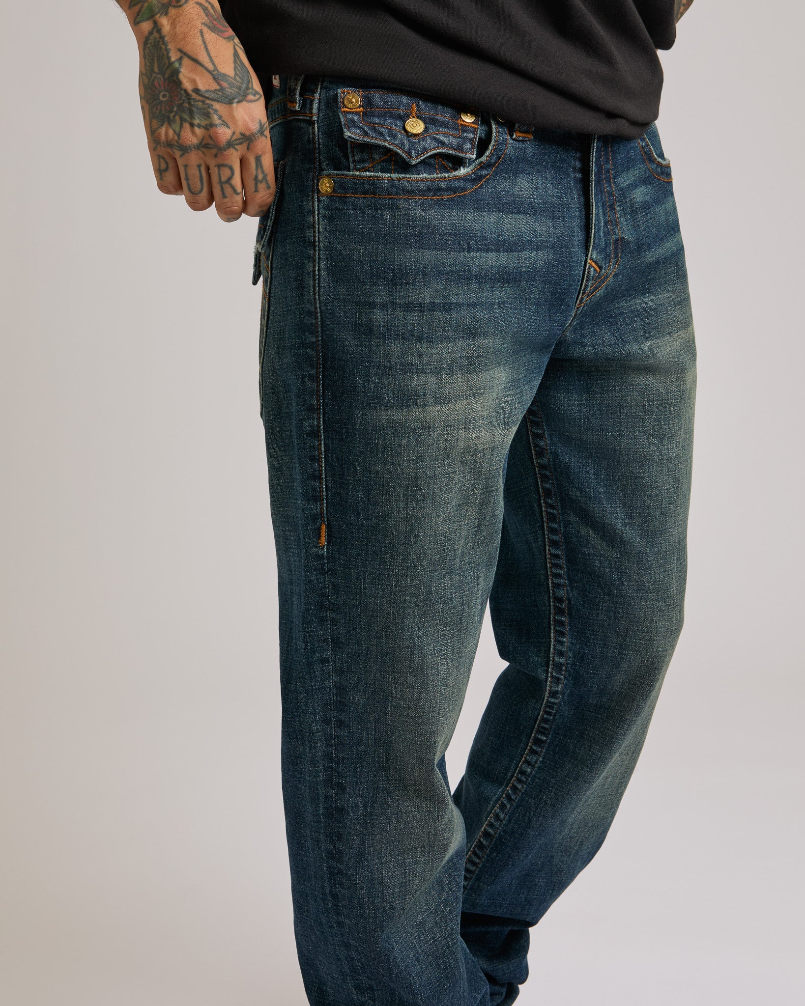 RICKY SN FLAP 34IN - JACKKNIFE DARK WASH