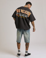 BOBBY SN FLAP SHRT DESTRYD HEM - HOOPS VINTAGE MED WASH W RIPS
