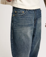 DANNY BARREL BIG T NO FLAP - SHATTERED DARK INDIGO WASH