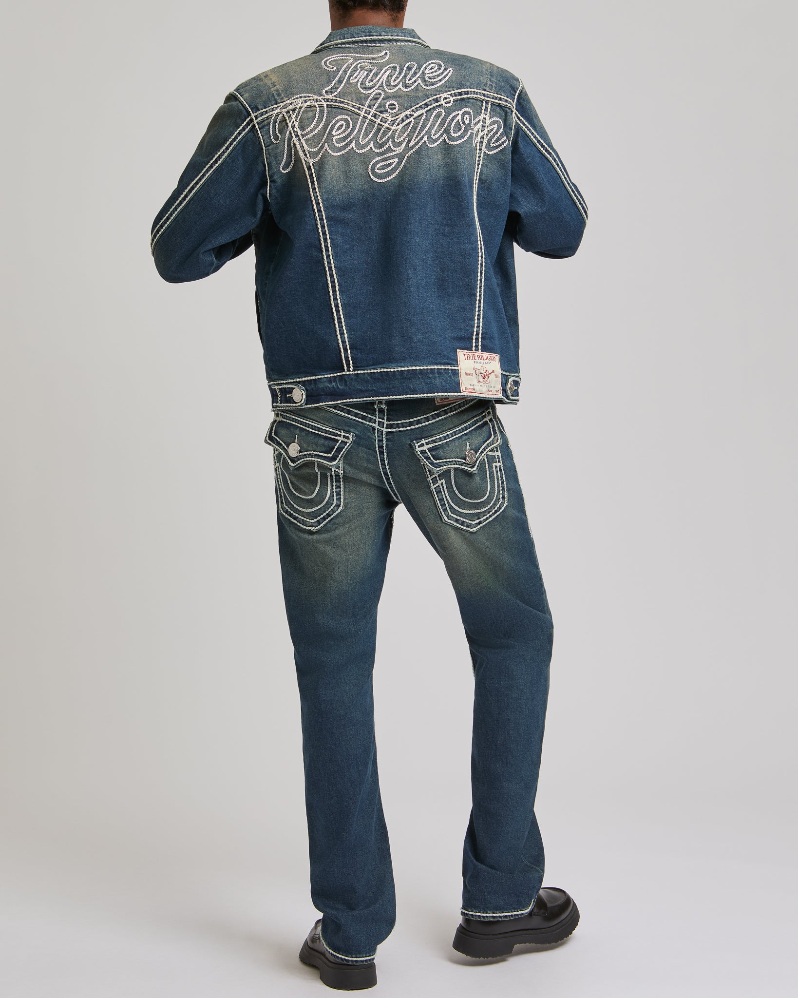 OVERSIZE ROPE STITCH JIMMY JKT - DENIM DUSTSTROM DARK WASH