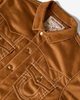 ULTRASUEDE BIG T OS JIMMY JKT - SUEDE BROWN