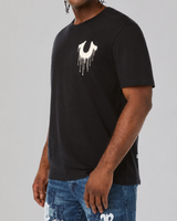 SS DRIPPY HORSESHOE TEE - JET BLACK
