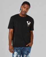 SS DRIPPY HORSESHOE TEE - JET BLACK