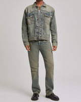 BIG T OVRSIZED DENIM JACKET - DESERT LOOP FADE MEDIUM WASH