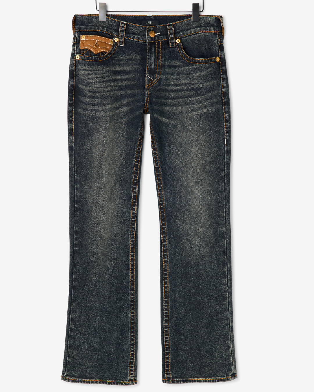 BILLY BIGT FLP ULTRASUEDE 34IN - OILSKIN DUST FADE DARK WASH