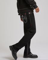 RICKY SUPER T FLAP 34IN EMBRO - 2SB BLACK RINSE