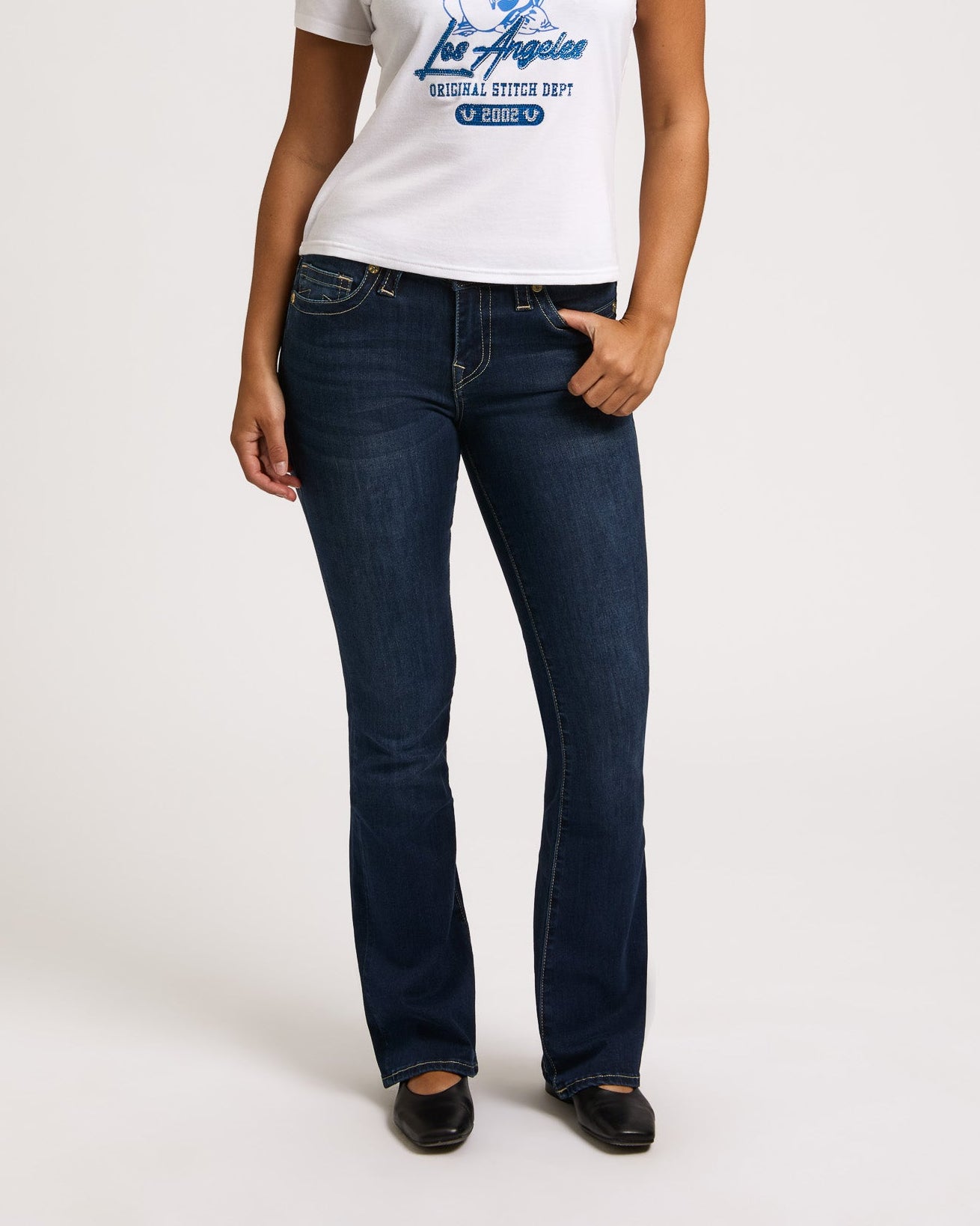 BECCA MR SN BOOTCUT - DARK HIGH ROAD WASH