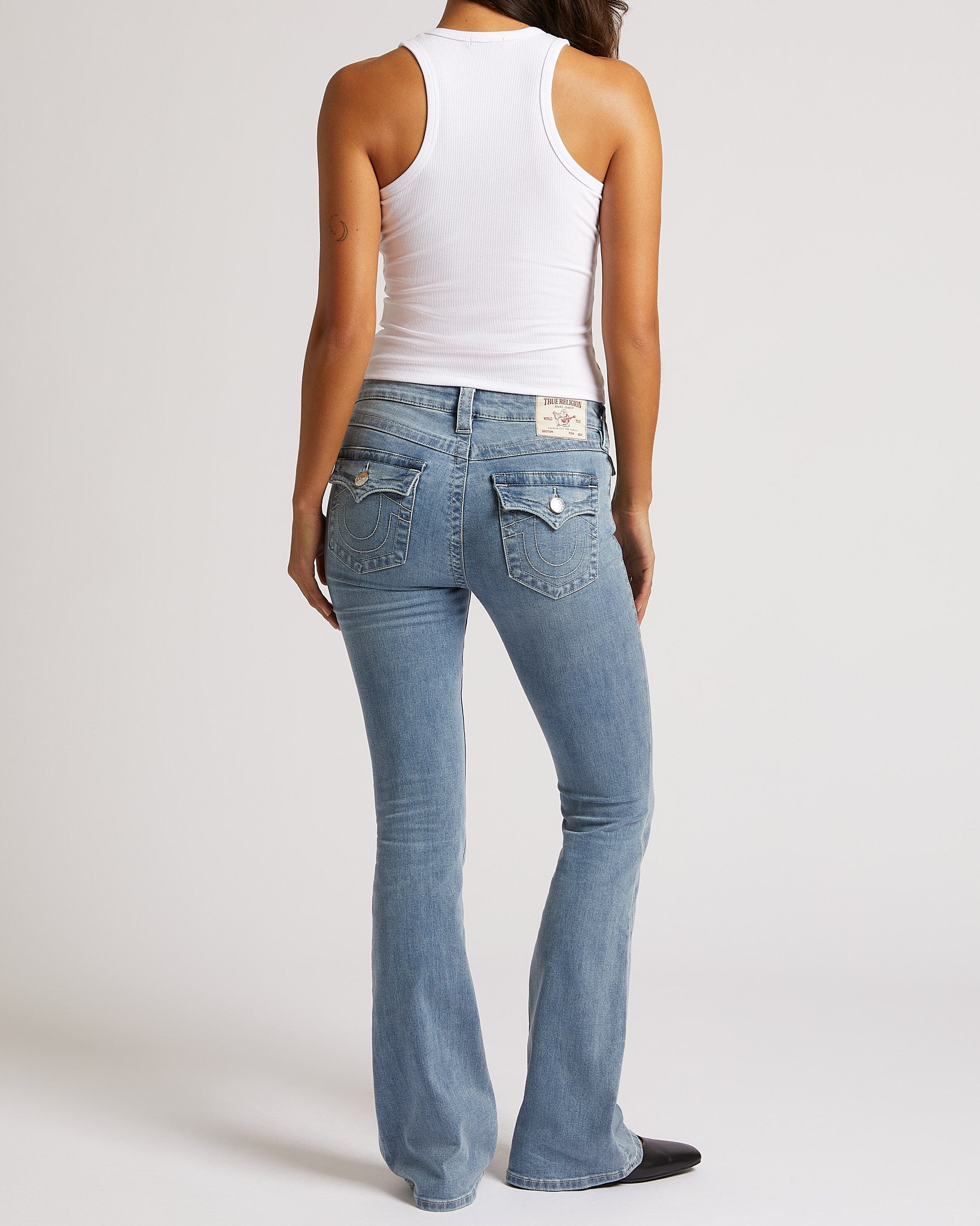 BECCA MID RISE BOOTCUT FLAP - PEAK SPOT