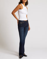 BECCA MID RISE BOOTCUT FLAP - MUDDY WATERS