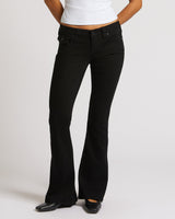JOEY LOW RISE FLARE - RINSE BLACK